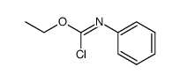 phenyl-carbonimidic acid ethyl ester chloride Structure