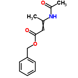 Benzyl 3-acetamido-2-butenoate Structure