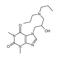 7-[3-(dipropylamino)-2-hydroxypropyl]-1,3-dimethylpurine-2,6-dione结构式