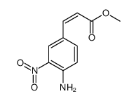 methyl 3-(4-amino-3-nitrophenyl)prop-2-enoate结构式