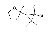 2-(2,2-dichloro-3,3-dimethyl-cyclopropyl)-2-methyl-[1,3]dioxolane Structure
