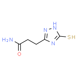 3-(3-mercapto-1H-1,2,4-triazol-5-yl)propanamide结构式