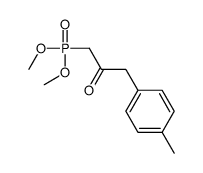 1-dimethoxyphosphoryl-3-(4-methylphenyl)propan-2-one Structure