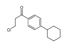 3-Chloro-1-(p-cyclohexylphenyl)-1-propanone Structure