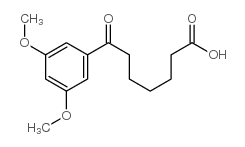 7-(3,5-dimethoxyphenyl)-7-oxoheptanoic acid structure