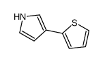 3-thiophen-2-yl-1H-pyrrole结构式