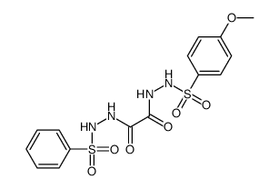 Oxalic acid 1-[N'-(p-methoxyphenylsulfonyl) hydrazide]2-(N'-phenylsulfonyl hydrazide) Structure