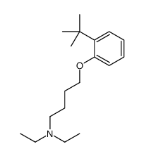 4-(2-tert-butylphenoxy)-N,N-diethylbutan-1-amine结构式