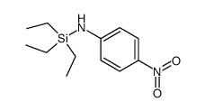 4-nitro-N-(triethylsilyl)aniline Structure