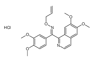 (E)-[(6,7-dimethoxyisoquinolin-1-yl)-(3,4-dimethoxyphenyl)methylidene]-prop-2-enoxyazanium,chloride Structure