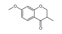 7-methoxy-3-methylchroman-4-one结构式