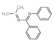 N-(dimethyl-$l^54214-53-8-sulfanylidene)-N-phenyl-benzenecarboximidamide结构式