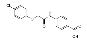 4-[[2-(4-chlorophenoxy)acetyl]amino]benzoic acid结构式