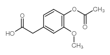 4-Acetoxy-3-methoxyphenylacetic acid structure