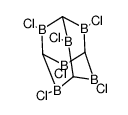 hexachloro hexaboraadamantane Structure