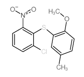 1-chloro-2-(2-methoxy-5-methyl-phenyl)sulfanyl-3-nitro-benzene Structure