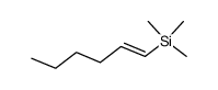 (E)-1-trimethylsilyl-1-hexene Structure