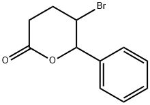 5-Bromo-6-phenyltetrahydro-2H-pyran-2-one structure