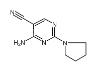 4-amino-2-pyrrolidin-1-ylpyrimidine-5-carbonitrile Structure