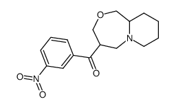 (3-nitro-phenyl)-(octahydro-pyrido[2,1-c][1,4]oxazepin-4-yl)-methanone Structure