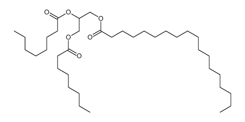 1,2-Dioctanoyl-3-Stearoyl-rac-glycerol Structure