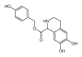 4-Hydroxybenzyl 6,7-dihydroxy-1,2,3,4-tetrahydro-1-isoquinolineca rboxylate结构式