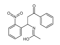 N-[1-(2-nitrophenyl)-3-oxo-3-phenylpropyl]acetamide结构式