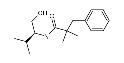 (S)-N-(1-hydroxy-3-methylbutan-2-yl)-2,2-dimethyl-3-phenylpropanamide结构式