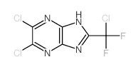 3,4-dichloro-8-(chloro-difluoro-methyl)-2,5,7,9-tetrazabicyclo[4.3.0]nona-2,4,7,10-tetraene结构式
