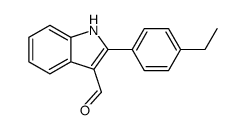 1H-Indole-3-carboxaldehyde,2-(4-ethylphenyl)-(9CI)结构式