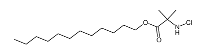 N-Chloro-α-aminoisobuttersaeure-n-dodecanylester结构式