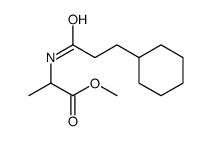 methyl 2-(3-cyclohexylpropanoylamino)propanoate结构式