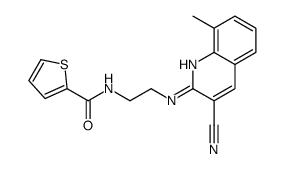 2-Thiophenecarboxamide,N-[2-[(3-cyano-8-methyl-2-quinolinyl)amino]ethyl]-(9CI)结构式