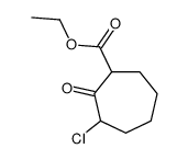 ethyl 3-chloro-2-oxocycloheptane-1-carboxylate结构式