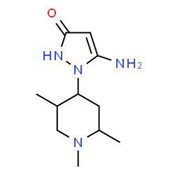 5-AMINO-1-(1,2,5-TRIMETHYL-PIPERIDIN-4-YL)-1H-PYRAZOL-3-OL structure