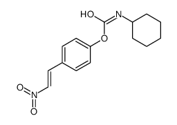 [4-(2-nitroethenyl)phenyl] N-cyclohexylcarbamate结构式