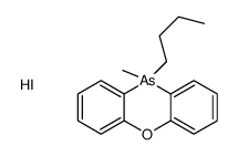 10-butyl-10-methylphenoxarsinin-5-ium,iodide Structure