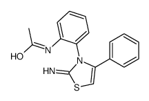N-[2-(2-imino-4-phenyl-1,3-thiazol-3-yl)phenyl]acetamide Structure