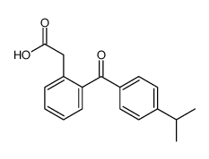 2-[2-(4-propan-2-ylbenzoyl)phenyl]acetic acid Structure