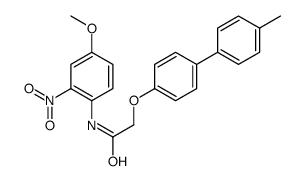 N-(4-methoxy-2-nitrophenyl)-2-[4-(4-methylphenyl)phenoxy]acetamide结构式