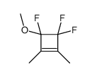 3,3,4-trifluoro-4-methoxy-1,2-dimethylcyclobutene结构式