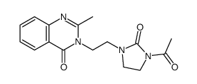1-acetyl-3-[2-(2-methyl-4-oxo-4H-quinazolin-3-yl)-ethyl]-imidazolidin-2-one Structure