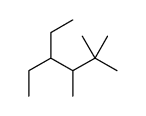 4-ethyl-2,2,3-trimethylhexane结构式