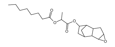 2,3-Epoxy-6-<2-octanoyloxy-propionyloxy>-octahydro-4,7-methano-inden结构式