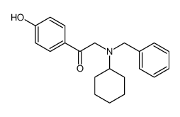 2-[benzyl(cyclohexyl)amino]-1-(4-hydroxyphenyl)ethanone结构式