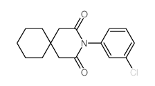 3-Azaspiro[5.5]undecane-2,4-dione,3-(3-chlorophenyl)-结构式