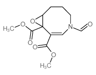 dimethyl (2E)-4-formyl-9-oxa-4-azabicyclo[6.1.0]non-2-ene-1,2-dicarboxylate structure