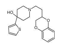 1-[2-(2,3-dihydro-1,4-benzodioxin-3-yl)ethyl]-4-thiophen-2-ylpiperidin-4-ol结构式