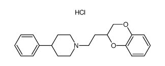 2-[2-(4-phenylpiperidino)-ethyl)-1,4-benzodioxan hydrochloride Structure