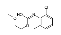 2-methoxyethyl N-(2-chloro-6-methylphenyl)carbamate Structure